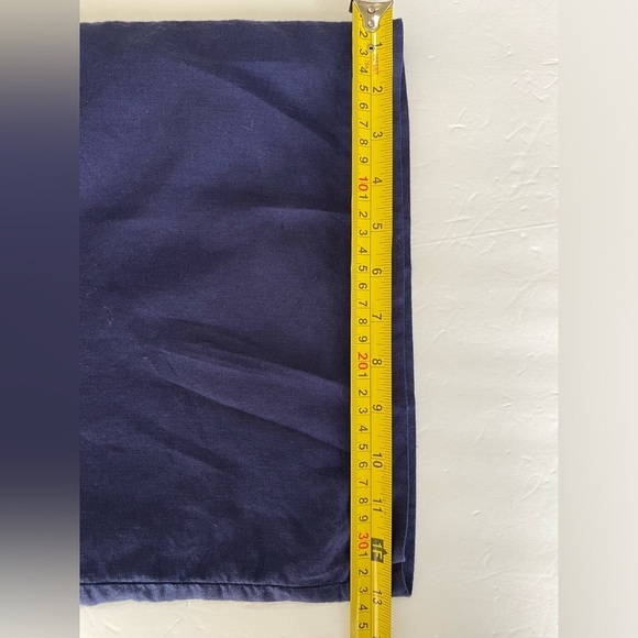 J. Crew Linen Cotton Tie Front Jumpsuit Navy Blue Wide-leg women’s Size 14 - Picture 13 of 13